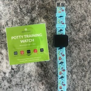 Athena Potty Training Watch - Blue with Dinosaur Design
